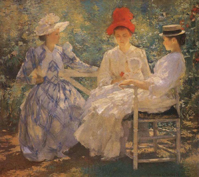 Edmund Charles Tarbell Three Sisters A Study in June Sunlight